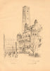 Roman Catholic Cathedral, Westminster, H. Penton. View from Ashley Place 1902