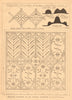 Plaster ceiling in old house, Market Place, Leek, Staffordshire 1902 print