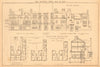 Branch bank & shops by Young Craftsman. Plans & elevations 1902 old print