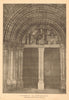 Doorway at Pontaubert (from a photo by Mr. H. Halliday Sparling). Yonne 1903