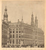 New Post Office, Amsterdam - J.L. Guyper, Architect - by Harry Hems 1903 print
