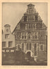 Characteristic building at Hoorn, by Harry Hems. Netherlands 1903 old print