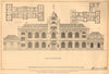 Prize design for a School of Art, by Mr John McIntyre. Plans & elevation 1903