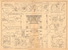 Fireplace at the castle, Newcastle-on-Tyne. Northumberland 1904 old print
