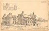 Lichfield Grammar school, T Hillier Pyke Architect View plan. Staffordshire 1904