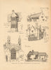 Gloucestershire. Chipping Campden. Weston Subedge. Deerhurst. Tewkesbury 1905