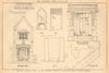 Gatehouse, Thorpe Salvin Hall, Yorkshire. Plans by J. Mansell Jenkinson 1905
