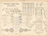 Details of Kirby Hall, Northants. Elevations & plans. Northamptonshire 1905