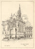 The Sainte Chapelle, Paris, Arnold S. Constable Del 1905 antique print