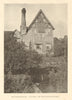 Huddington Court, Worcestershire. By Fletcher Moss 1906 old antique print