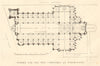 Scheme for the new Cathedral at Westminster. London 1906 old antique print