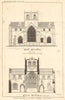Priory Church of St. Mary, Cartmel, Cumbria. Drawn by Frank Hearne. Section 1906