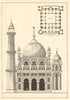 Proposed Mosque London. Pan-Islamic Society of London. Sketch & plan 1906