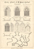Priory Church of St. Mary. Cartmel, Cumbria, by Frank Hearne. Windows aisle 1906
