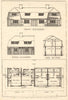 Model village cottages. Frank H. Jones, Architect. Elevation section plan 1907
