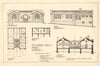 Annfield Plain Public Library. Cratney Architect. Co. Durham 1907 old print
