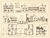 A pair of lodges & garage by Harlequin. Elevations, plans & sections 1907