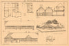 Design for a bungalow club by ''Pelikan''. Plans, section & elevations 1900