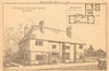 Proposed country house, near Bedford. Bedfordshire 1899 old antique print