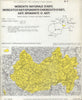 Italy wine. Moscato d'Asti Spumante DOC. Piemonte Cuneo Alessandria 1976 map