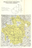 Italy wine. Erbaluce di Caluso Passito Liquoroso DOC. Piemonte Torino 1976 map