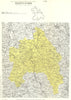 Italy wine. Dolcetto di Ovada DOC. Piemonte. Alessandria 1976 old vintage map