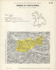 Italy wine. Rubino di Cantavenna DOC. Piemonte. Alessandria 1976 old map