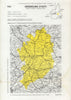 Italy wine. Grignolino d'Asti DOC. Piemonte. Asti 1976 old vintage map chart