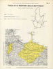 Italy wine. Tocai di San Martino della Battaglia DOC. Lombardia Brescia 1976 map