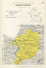 Italy wine. Bianco di Custoza DOC. Veneto. Verona 1976 old vintage map chart