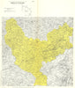 Italy wine. Bianco di Pitigliano DOC. Toscana. Grosseto 1976 old vintage map