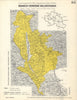 Italy wine. Bianco Vergine Valdichiana DOC. Umbria Siena Arezzo Perugia 1976 map