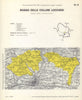 Italy wine. Rosso delle Colline Lucchesi DOC. Toscana. Lucca 1976 old map