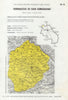 Italy wine. Vernaccia di San Gimignano DOC. Toscana. Siena 1976 old map