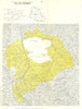 Italy wine. Colli del Trasimeno DOC. Umbria. Perugia 1976 old vintage map