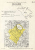 Italy wine. Colli Albani DOC. Lazio. Roma 1976 old vintage map plan chart