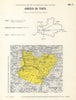 Italy wine. Greco di Tufo DOC. Campania. Avellino 1976 old vintage map chart