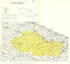 Italy wine. Castel del Monte DOC. Puglia. Bari 1976 old vintage map plan chart