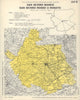 Italy wine. San Severo Bianco, Rosso & Rosato DOC. Puglia. Foggia 1976 old map