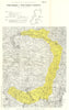 Italy wine. Etna Bianco Etna Rosso o Rosato DOC. Sicilia. Catania 1976 old map
