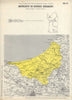 Italy wine. Moscato di Sorso-Sennori DOC. Sardegna. Sassari 1976 old map