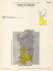 Italy wine. Nasco di Cagliari DOC. Sardegna. Cagliari 1976 old vintage map