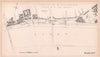 1867-8 Chelsea Embankment plan. Battersea Bridge - Physic Garden 1898 old map