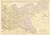 GERMAN EMPIRE EAST. Prussia Saxony Mecklenburg.Poland.Railways. BLACKIE 1886 map