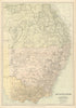 AUSTRALIA. New South Wales Victoria & part Queensland. Railways.BLACKIE 1886 map