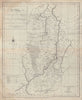 A new, accurate & correct map of Nottinghamshire. HARRISON 1787 old