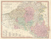 The Netherlands including Liege. Belgium. WILKINSON 1828 old antique map chart