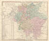 Germany according to the Treaties of Vienna and Paris. WILKINSON 1828 old map