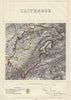 Clitheroe, Lancashire. JAMES. PARLIAMENTARY BOUNDARY COMMISSION 1868 old map