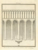 Part of the end of the south transept of Ely Cathedral. SMIRKE 1810 old print